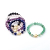 Natural Mixed Stone Stretch Bracelets BJEW-JB06568-1