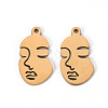 201 Stainless Steel Pendants STAS-S110-081G-1