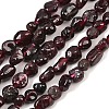 Natural Garnet Nuggets Beads Strands G-J335-32-2