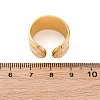 304 Stainless Steel Cuff Rings for Women RJEW-F175-02G-04-3