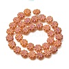 Painted Glass Beads Strands GLAA-Z021-17-2