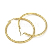 PVD Vacuum Plating 201 Stainless Steel Twist Hoop Earrings for Women EJEW-F345-21G-2