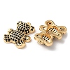 Brass Micro Pave Cubic Zirconia Pendants KK-Q779-07G-02-2