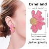 Vintage Flower Stud Earrings for Women JE1095D-2