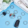 SOFPLATE 16Pcs Zinc Alloy Spring Gate Rings FIND-SP0001-09-4