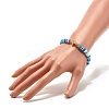 Polymer Clay Heishi Beads Stretch Bracelet for Women BJEW-JB07207-01-3
