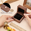 Walnut Wooden Championship Ring Packaging Magnetic Boxes CON-WH0086-245-3