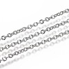 Tarnish Resistant 304 Stainless Steel Cable Chains CHS-A006-02A-P-1