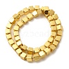 Electroplate Glass Beads Strands EGLA-F166-03A-G-2