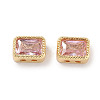 Brass Micro Pave Cubic Zirconia Beads KK-C051-48G-01-1