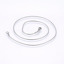 304 Stainless Steel Snake Chain Necklaces NJEW-F226-01P-02