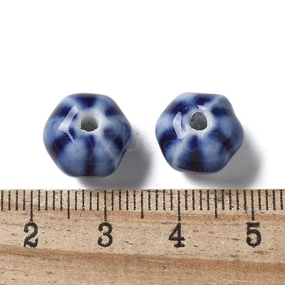 Vintage Porcelain Pumpkin Beads PORC-L080-H01-1