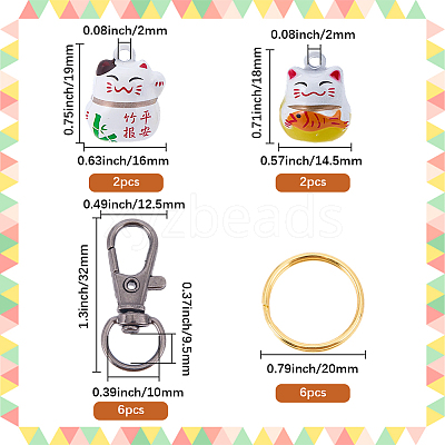 DIY Keychain Making Kits DIY-BM0001-68-1