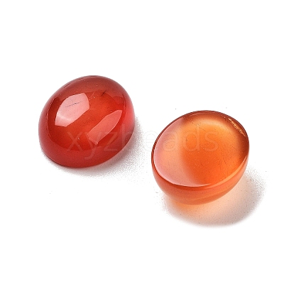 Dyed & Heated Natural Carnelian Cabochons G-G145-01A-23-1