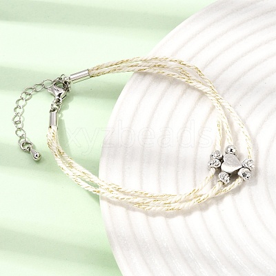 Polyester Multi-Strand Bracelets FB-CBA983F-02P-1