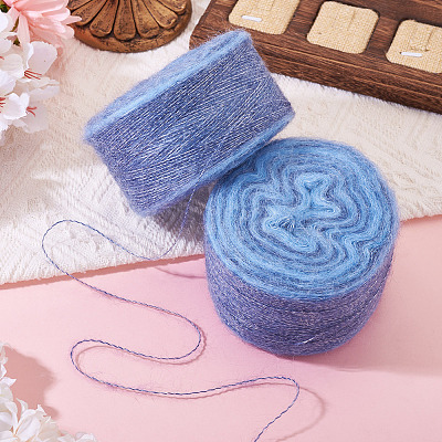 Segment Dyed Knitting Yarn DIY-TAC0033-03C-1