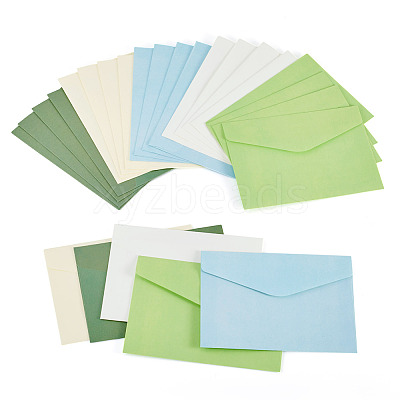 25Pcs 5 Colors Paper Envelopes AJEW-TA0002-41-1