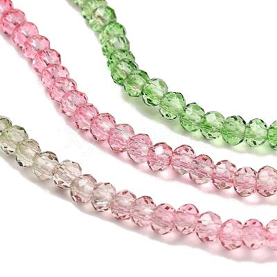 Transparent Painted Glass Beads Strands DGLA-A034-T2mm-A18-1