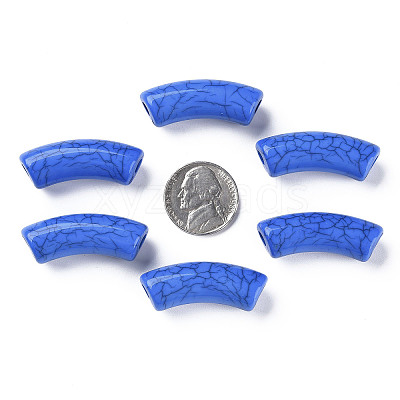 Opaque Crackle Acrylic Beads X1-MACR-S372-001N-013-1