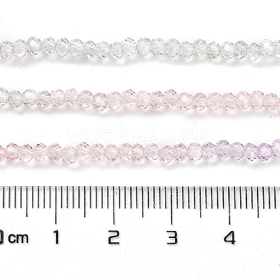 Transparent Painted Glass Beads Strands DGLA-A034-T1mm-A23-1