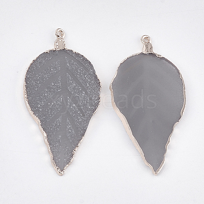Electroplate Druzy Resin Big Pendants LS-RESI-S366-22C-1