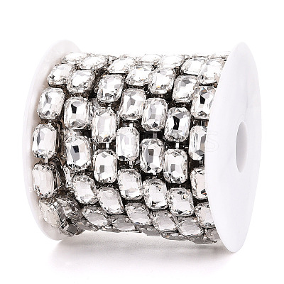 Iron Rhinestone Cup Chains CH-T006-10A-1