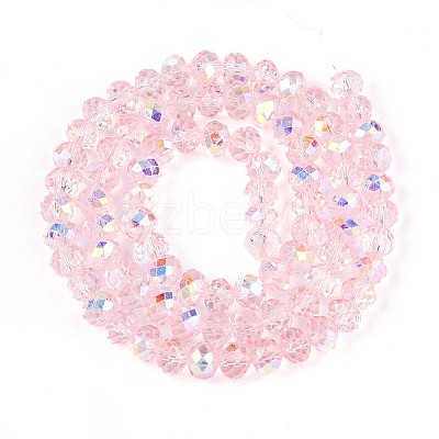 Transparent Glass Beads Strands X-EGLA-N016-6mm-04-1