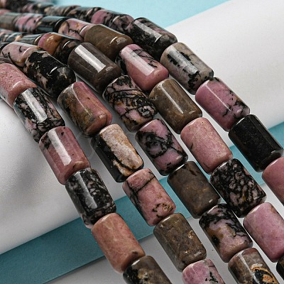 Natural Rhodonite Beads Strands G-M420-E07-03-1