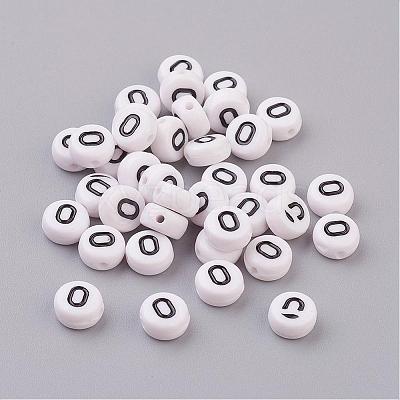 Acrylic Horizontal Hole Letter Beads X-PL37C9070-O-1