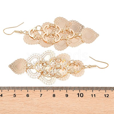 Brass Dangle Earrings EJEW-B157-02A-G-1