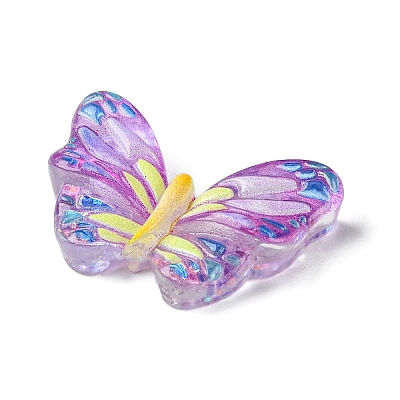 Spray Painted Resin Decoden Cabochons RESI-C045-07D-1