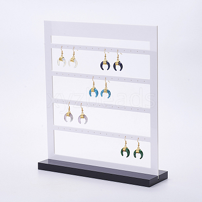 Acrylic Organic Glass Earrings Displays EDIS-F002-01-1