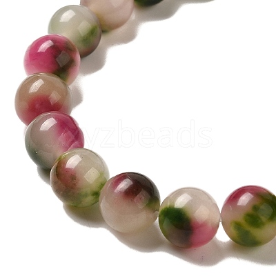 Natural Dyed White Jade Beads Strands G-M402-C04-25-1