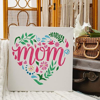 Plastic Reusable Drawing Painting Stencils Templates DIY-WH0172-388-1