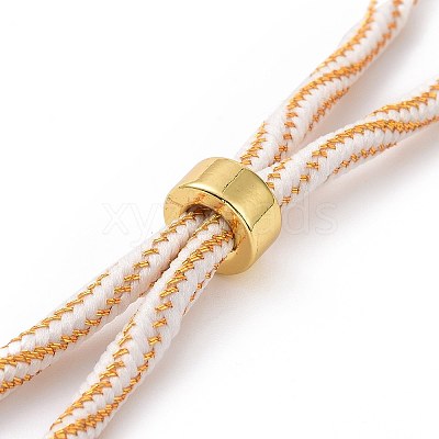 Nylon Cord Silder Bracelets MAK-C003-03G-09-1