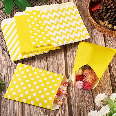 40Pcs 4 Styles Kraft Paper Bags CARB-TA0001-13A-1