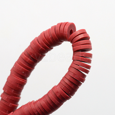 Handmade Polymer Clay Beads X-CLAY-R067-5.0mm-29-1