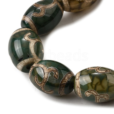 Tibetan Style dZi Beads Strands G-S389-A06-1