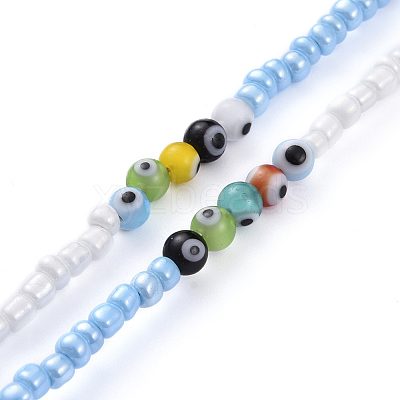 Personalized Beaded Necklaces NJEW-JN02853-1