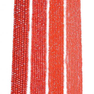 Electroplate Glass Beads Strands EGLA-A044-P3mm-A21-1