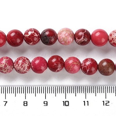 Dyed Natural Regalite/Imperial Jasper/Sea Sediment Jasper Beads Strands G-B124-C01-13-1