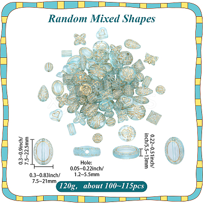 120g Transparent Acrylic Beads MACR-PA0001-72C-1