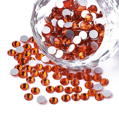 Glass Rhinestone Flat Back Cabochons RGLA-S002-04SS-27-1