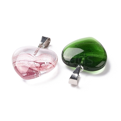 Handmade Lampwork Pendants LAMP-K036-001-1