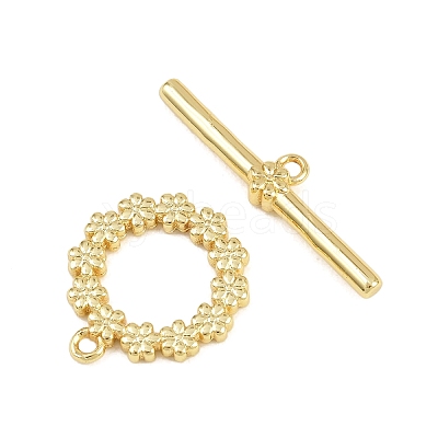 Brass Toggle Clasps KK-G548-34B-G-1