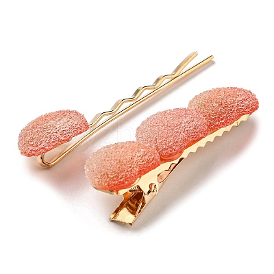 Gradient Heart Resin & Iron Clips Sets PHAR-F018-02D-1