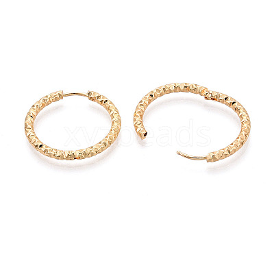 304 Stainless Steel Hoop Earrings X-STAS-T074-19G-1