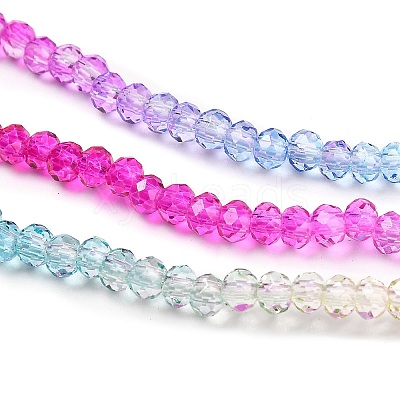 Transparent Painted Glass Beads Strands LS-DGLA-A034-T2mm-A14-1