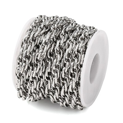 304 Stainless Steel Rope Chains CHS-A021-07C-P-1
