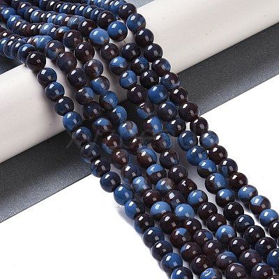 Baking Paint Glass Bead Strands GLAA-H031-01A-05-1